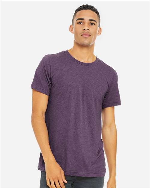 BELLA + CANVAS CVC Jersey Tee 3001CVC Heather Team Purple
