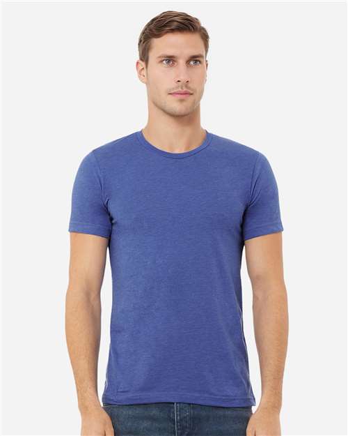 BELLA + CANVAS CVC Jersey Tee 3001CVC Heather True Royal