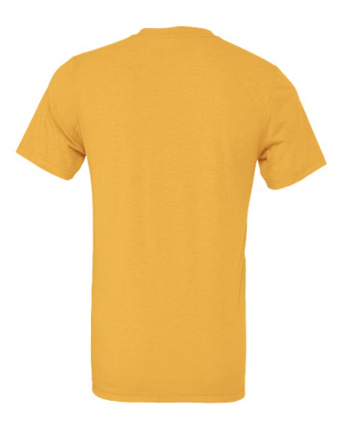 BELLA + CANVAS CVC Jersey Tee 3001CVC Heather Yellow Gold Custom Embroidered Business Logo