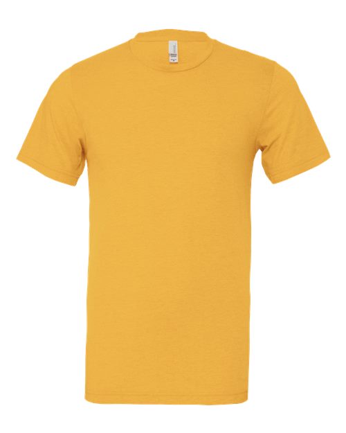 BELLA + CANVAS CVC Jersey Tee 3001CVC Heather Yellow Custom Embroidered Business Logo