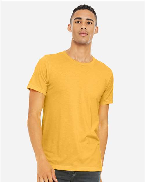 BELLA + CANVAS CVC Jersey Tee 3001CVC Heather Yellow Gold