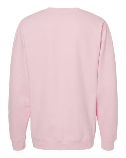 Independent Trading Co. Midweight Crewneck Sweatshirt SS3000 Lavender Custom Embroidered Business Logo