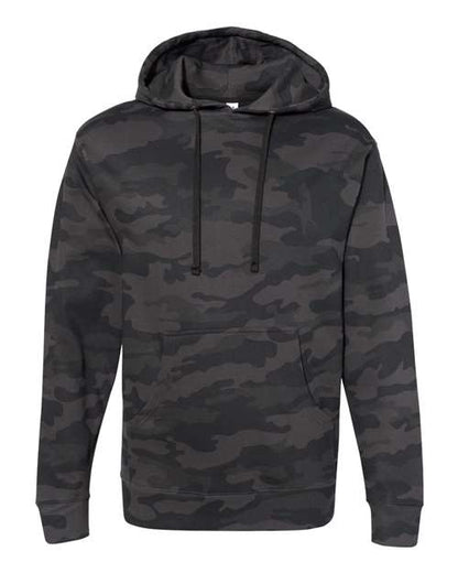 Independent Trading Co. Midweight Hooded Sweatshirt SS4500 Black Custom Embroidered Business Logo