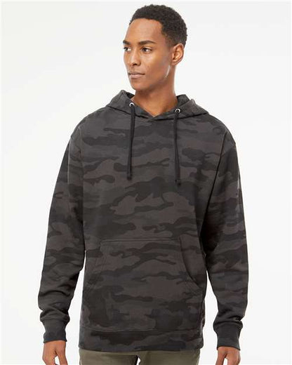 Independent Trading Co. Midweight Hooded Sweatshirt SS4500 Black Custom Embroidered Business Logo