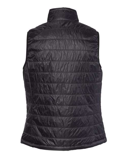 Independent Trading Co. Women's Puffer Vest EXP220PFV Custom Embroidered Business Logo