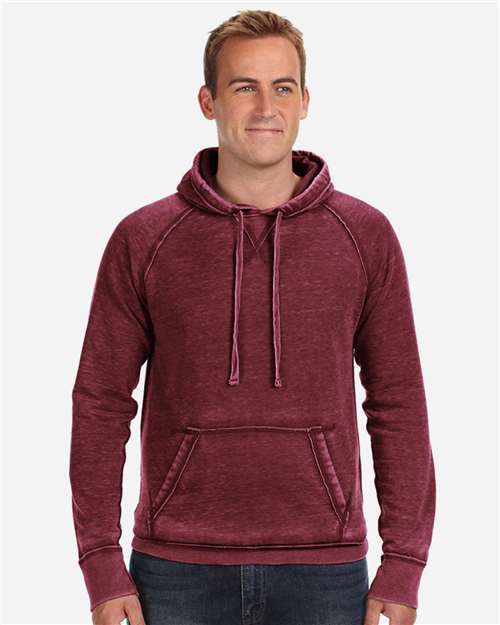 J. America Men's Vintage Zen Fleece Hooded Sweatshirt 2085