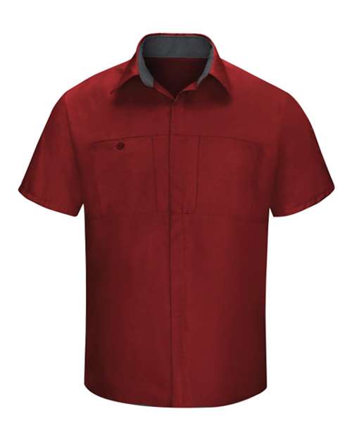 Red Kap Men's Tall Performance Plus Short Sleeve Shirt with Oilblok Technology SY42T