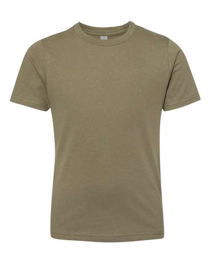 Next Level Youth Cotton T-Shirt 3310 Military Green
