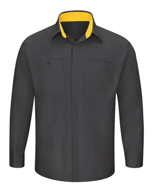 Red Kap Men's Tall Performance Plus Long Sleeve Shirt with OilBlok Technology SY32T