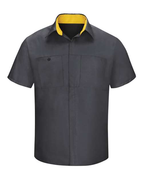 Red Kap Men's Tall Performance Plus Short Sleeve Shirt with Oilblok Technology SY42T