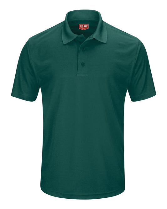 Red Kap Short Sleeve Performance Knit Pocketless Core Polo SK96 Hunter Green