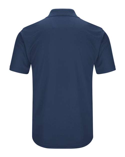 Red Kap Short Sleeve Performance Knit Pocket Polo SK98 Navy Custom Embroidered Business Logo