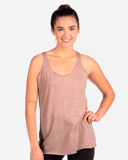 Next Level Women’s Triblend Racerback Tank 6733 Desert Pink