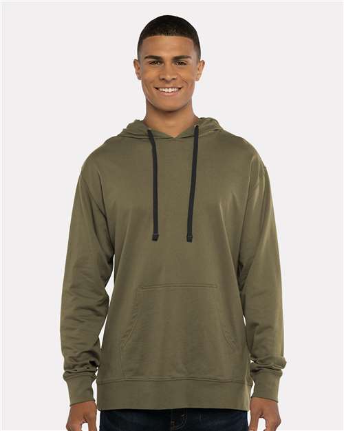 Custom Embroidered  Next Level Laguna Hoodie 9301 Military Green/ Black