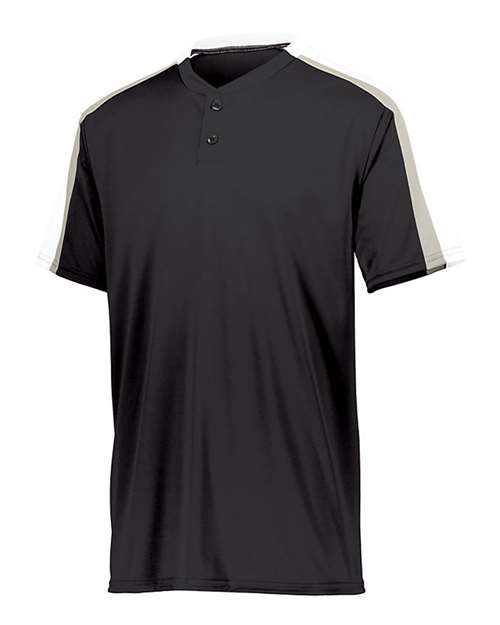 Custom EmbroideredAugusta Sportswear Youth Power Plus Jersey 2.0 7230 Black/ White/ Silver Grey