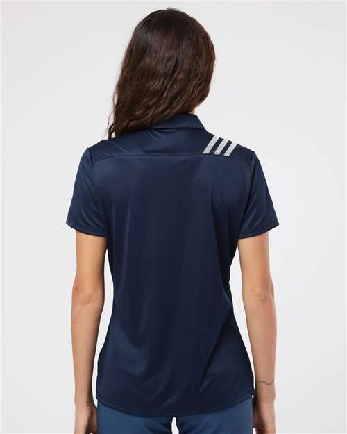 Adidas Women's 3-Stripes Shoulder Polo A325 Custom Embroidered Business Logo