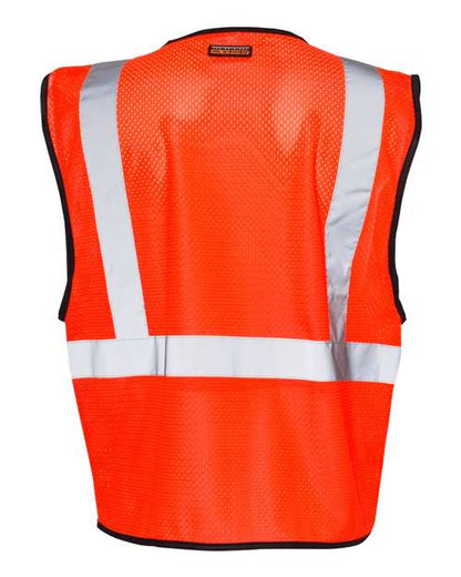 Kishigo Single Pocket Zipper Mesh Class 2 Vest 1519-1520