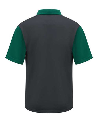 Red Kap Short Sleeve Performance Knit Color-Block Polo SK56 Custom Embroidered Business Logo