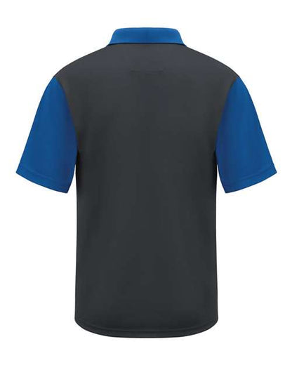 Red Kap Short Sleeve Performance Knit Color-Block Polo SK56 Custom Embroidered Business Logo