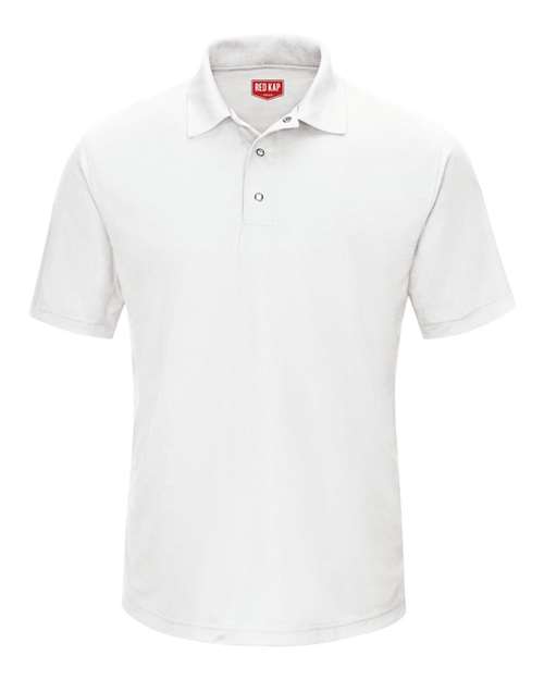 Red Kap Short Sleeve Performance Knit Gripper-Front Polo SK74 Custom Embroidered Business Logo