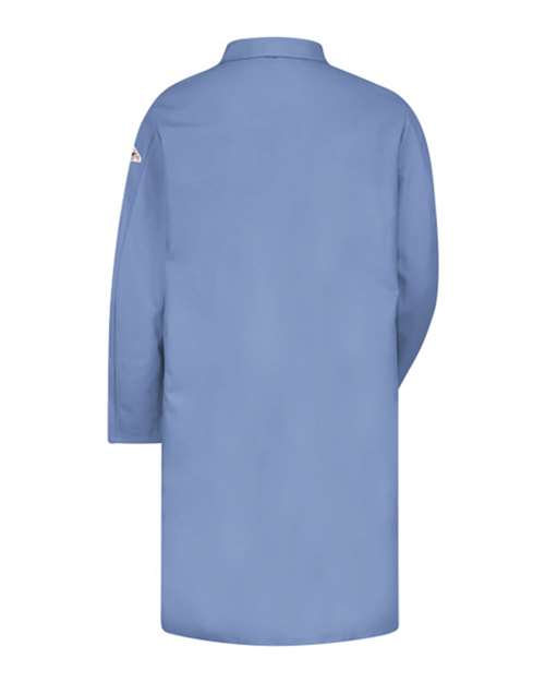 Custom EmbroideredBulwark Men's Lab Coat - EXCEL FR - 7 oz 7908 Light Blue