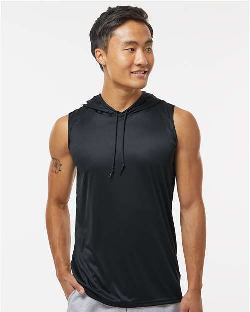 Custom Embroidered  Badger B-Core Sleeveless Hooded T-Shirt 4108  