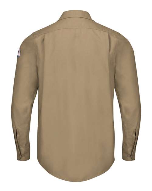 Custom EmbroideredBulwark Men's iQ Series Endurance Work Shirt 8022 Khaki