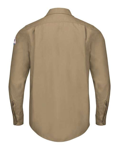 Custom EmbroideredBulwark Men's iQ Series Endurance Work Shirt 8022 Khaki