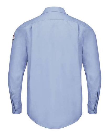 Custom EmbroideredBulwark Men's iQ Series Endurance Work Shirt 8022 Light Blue