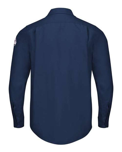 Custom EmbroideredBulwark Men's iQ Series Endurance Work Shirt 8022 Navy