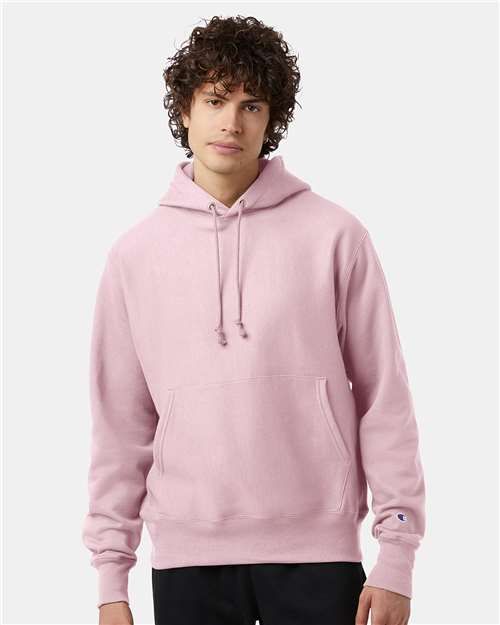 Custom Embroidered  Champion Reverse Weave® Hooded Sweatshirt S101 Candy Pink