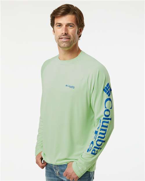 Columbia PFG Terminal Tackle™ Long Sleeve T-Shirt 138826 Custom Embroidered Business Logo