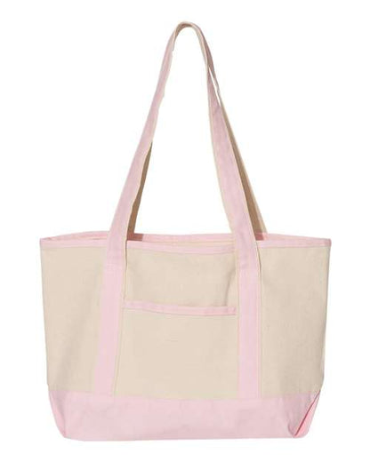 Q-Tees 20L Small Deluxe Tote Q125800 Custom Embroidered Business Logo