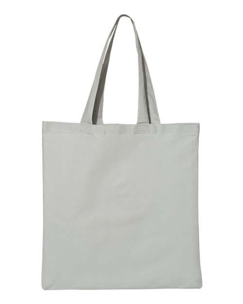 Q-Tees Economical Tote QTB Custom Embroidered Business Logo