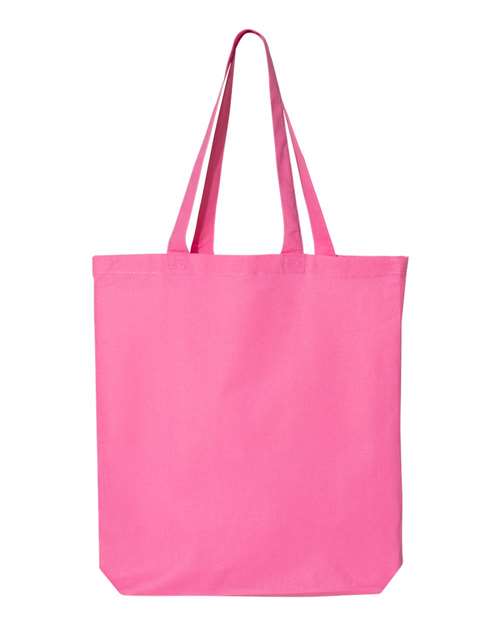 Q-Tees 12L Economical Tote QTBG Custom Embroidered Business Logo