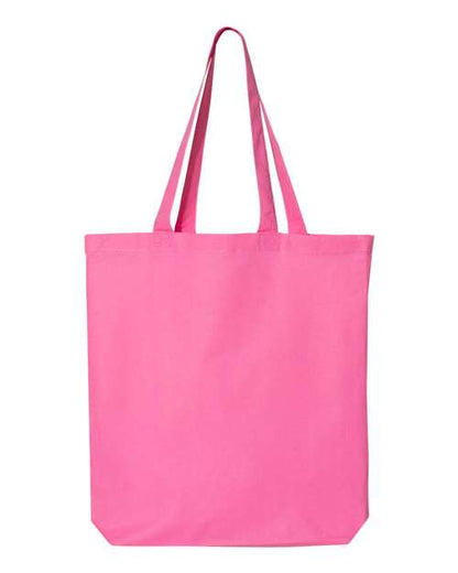 Q-Tees 12L Economical Tote QTBG Custom Embroidered Business Logo