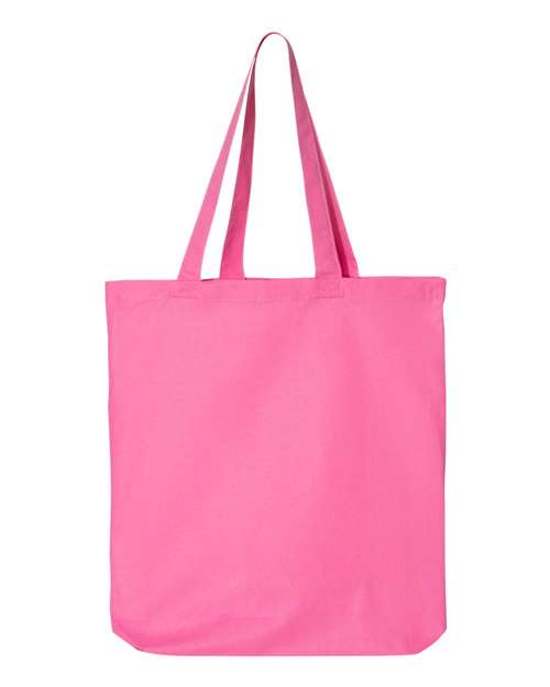 Q-Tees 12L Economical Tote QTBG Custom Embroidered Business Logo