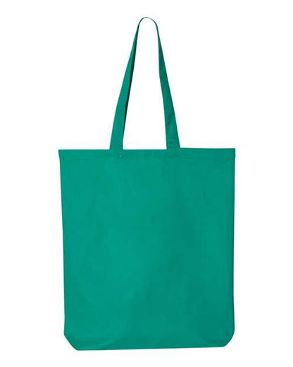 Q-Tees 12L Economical Tote QTBG Custom Embroidered Business Logo