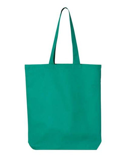 Q-Tees 12L Economical Tote QTBG Custom Embroidered Business Logo