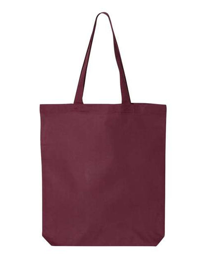 Q-Tees 12L Economical Tote QTBG Custom Embroidered Business Logo