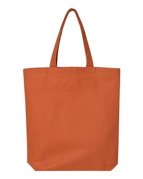 Q-Tees 12L Economical Tote QTBG Custom Embroidered Business Logo