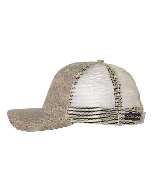 DRI DUCK Territory Trucker Cap 3458 Custom Embroidered Business Logo