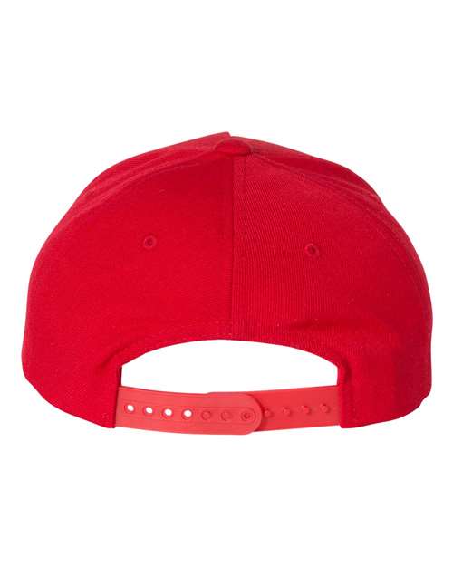 YP Classics Premium Five-Panel Curved Visor Snapback Cap 5789M Custom Embroidered Business Logo