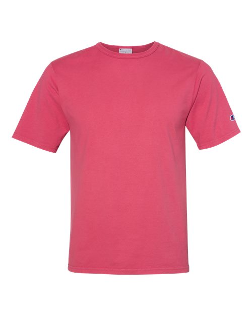 Champion Garment-Dyed T-Shirt CD100 Custom Embroidered Business Logo