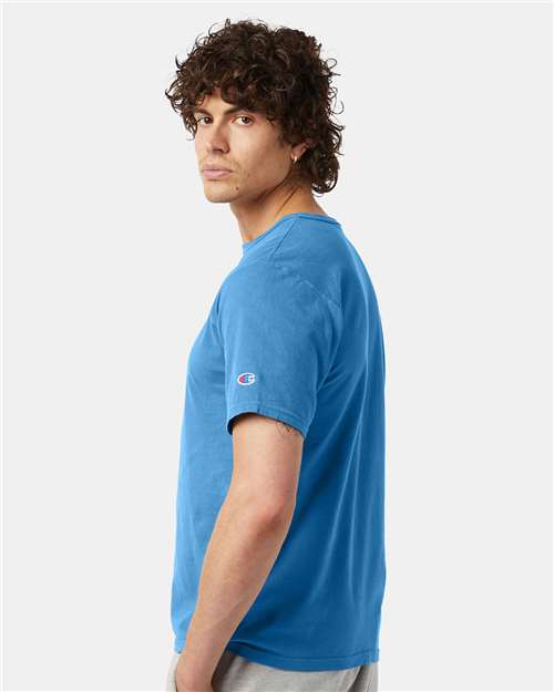 Champion Garment-Dyed T-Shirt CD100 Custom Embroidered Business Logo