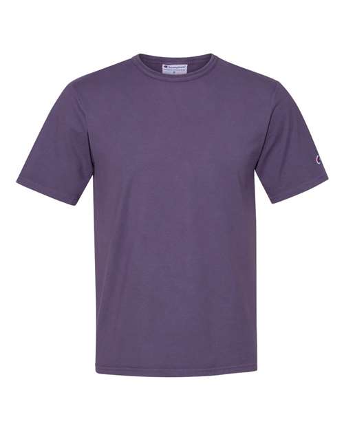 Champion Garment-Dyed T-Shirt CD100 Custom Embroidered Business Logo