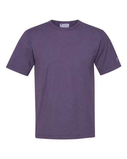 Champion Garment-Dyed T-Shirt CD100 Custom Embroidered Business Logo