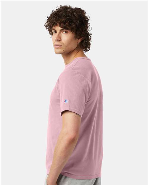 Champion Garment-Dyed T-Shirt CD100 Custom Embroidered Business Logo