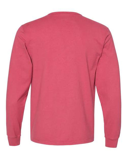 Champion Garment-Dyed Long Sleeve T-Shirt CD200 Custom Embroidered Business Logo