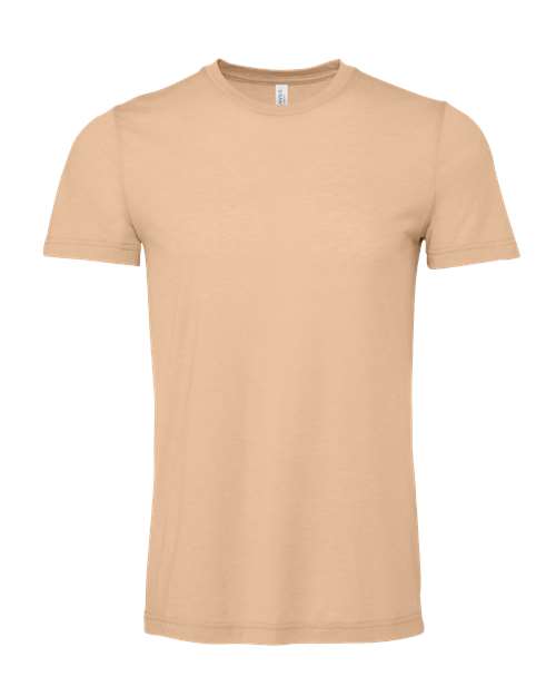 BELLA + CANVAS Triblend Tee 3413 Sand Dune Triblend Custom Embroidered Business Logo